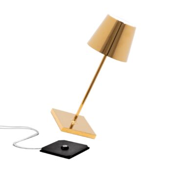 Zafferano Poldina mini batériová lampa vnútri zlatá lesklá