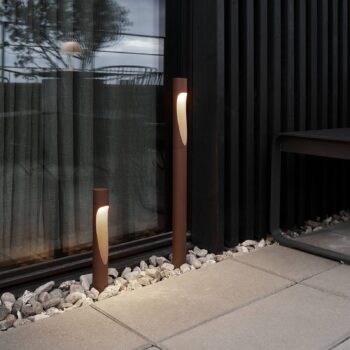 Základná lampa Louis Poulsen Flindt 927 corten 35cm adaptér na základňu
