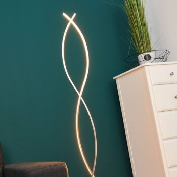 Zakrivená stojaca LED lampa Bobi