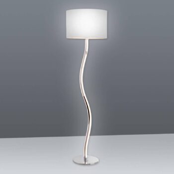 Zakrivená stojaca lampa Maren s diódami LED
