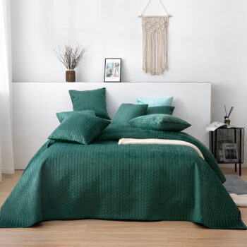 Zamatový prehoz Silky Touch 220x240cm green, 220 x 240 cm