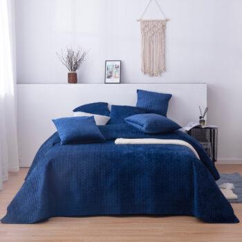 Zamatový prehoz Silky Touch 220x240cm royal blue, 220 x 240 cm