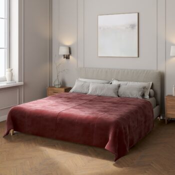 Zamatový prehoz Velvet, Bordeaux, Velvet, 704-26