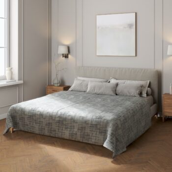 Zamatový prehoz Velvet, Gråmeleret, Velvet, 704-32