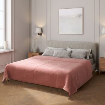 Zamatový prehoz Velvet, Koral, Velvet, 704-30