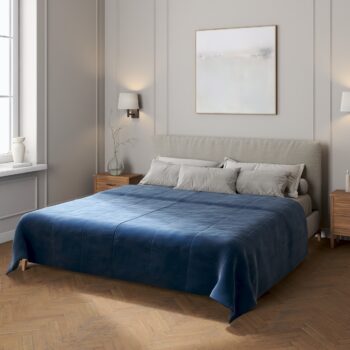 Zamatový prehoz Velvet, Mørkeblå, Velvet, 704-29