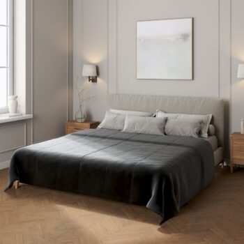 Zamatový prehoz Velvet, Sort, Velvet, 704-17