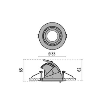 Zapustené EB431 LED Spot reflektor biele 3 000 K