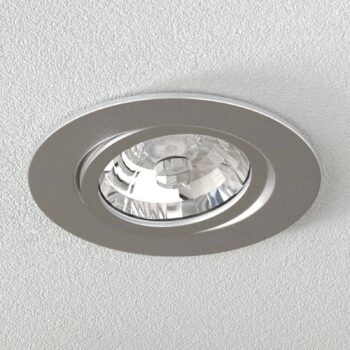 Zapustené LED svetlo Rico 6,5 W brúsená oceľ