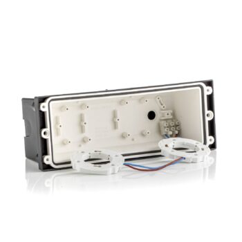 Zapustené nástenné LED Leti 300 Square čierne, CCT