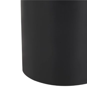 Zapustené podlahové svietidlo Lindby Cliff, Ø 13 cm, okrúhle, čierne