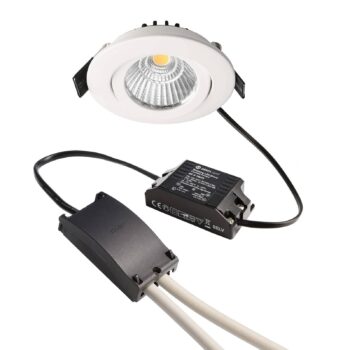 Zapustené stropné LED svietidlo Dione 4 000K biela