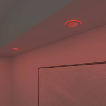 Zapustené stropné svietidlo Calex Smart Halo CCT RGB biela