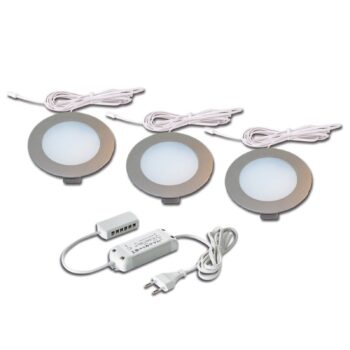 Zapustené svetlo FR 78 LED sada 3 teplé biele