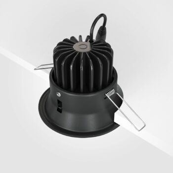 Zapustené svietidlo Maytoni Yin LED, IP20, 3000K, triak, čierne