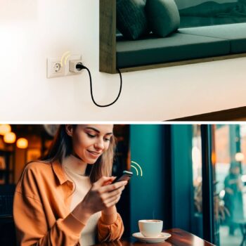 Zásuvka Hama WLAN Smart, kompatibilná s Matter, biela, 3 680 W