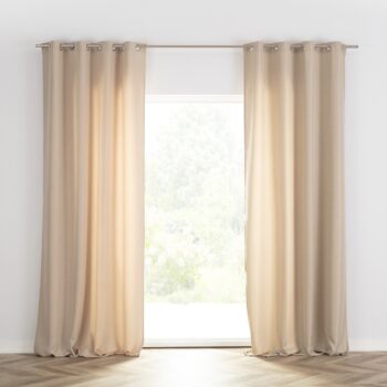 Záves BASIC s kolieskami 140x280 cm béžovy 1 ks., 140 x 280 cm