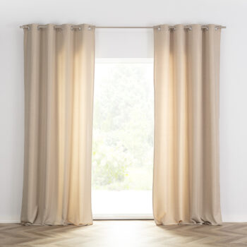 Záves BASIC s kolieskami 140x280 cm krémovy 1 ks., 140 cm x 280 cm