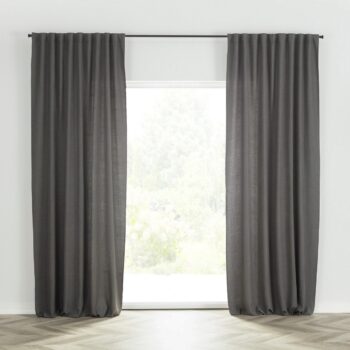 Záves BASIC s navliekacou riasiacou páskou 140x280 cm bridlicovo sivy 1 ks., 140 x 280 cm
