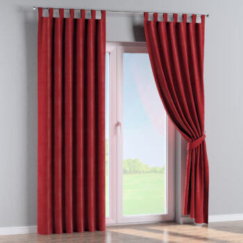 Záves na pútkach, Rød, Velvet, 704-15