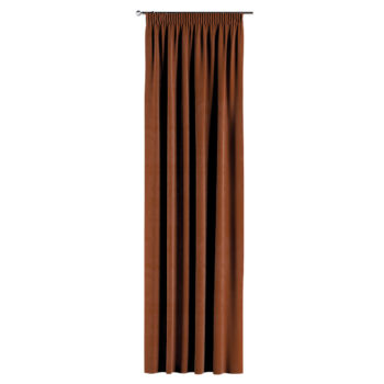 Záves na riasiacej páske, Terracotta, Velvet, 704-33