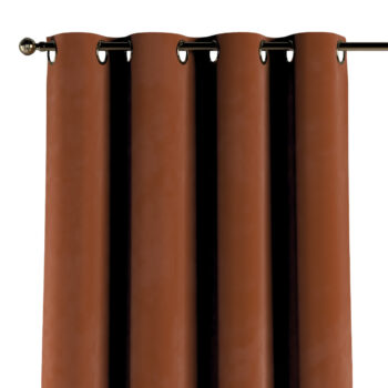 Záves s kolieskami, Terracotta, Velvet, 704-33