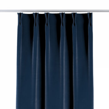 Záves so systémom FLEX (dvojité spony flex), Mørkeblå, Velvet, 704-29