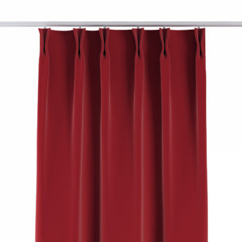Záves so systémom FLEX (dvojité spony flex), Rød, Velvet, 704-15