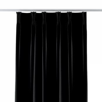 Záves so systémom FLEX (dvojité spony flex), Sort, Velvet, 704-17