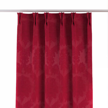 Záves so systémom FLEX (dvojité spony flex), bordová tkanina s vytkaným ornamentom , Damasco, 613-13