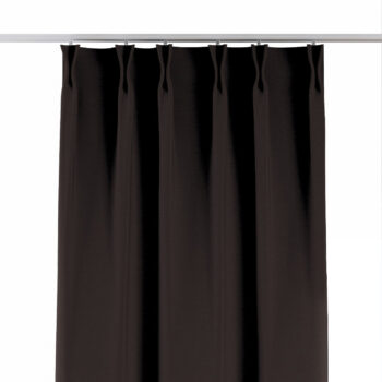 Záves so systémom FLEX (dvojité spony flex), čokoládová, Cotton Panama, 702-03