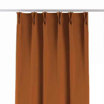 Záves so systémom FLEX (dvojité spony flex), hrdzavá, Cotton Panama, 702-42