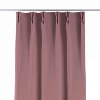Záves so systémom FLEX (dvojité spony flex), matná ružová, Cotton Panama, 702-43