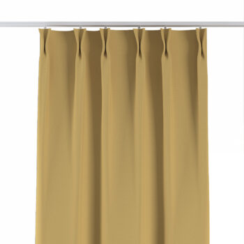 Záves so systémom FLEX (dvojité spony flex), matná žltá, Cotton Panama, 702-41