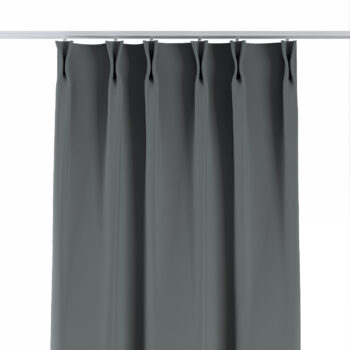 Záves so systémom FLEX (dvojité spony flex), tmavo - sivá, Blackout 300 cm, 269-07