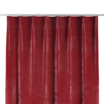 Záves so systémom FLEX (jednoduché spony flex), Rød, Velvet, 704-15