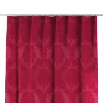 Záves so systémom FLEX (jednoduché spony flex), bordová tkanina s vytkaným ornamentom , Damasco, 613-13