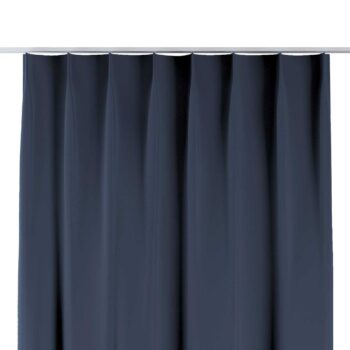 Záves so systémom FLEX (jednoduché spony flex), námornícka modrá, Blackout - zatemňujúca, 269-16