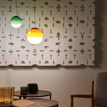 Závesná LED lampa MARSET Dipping Light Ø 13 cm oranžová