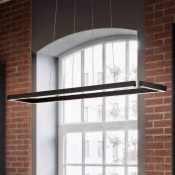Závesná LED lampa Marisa-100, čierna matná, 100 x20cm
