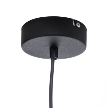 Závesná lampa 1047, štvor-plameňová, čierna