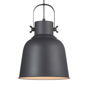 Závesná lampa Adrian v čiernej farbe, Ø 25 cm