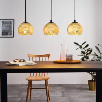 Závesná lampa Albaraccin, tri svetlá