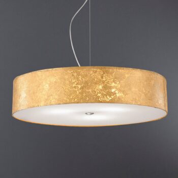 Závesná lampa Alea Loop zlatej farby