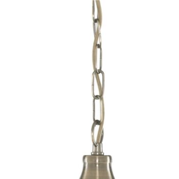 Závesná lampa American Diner, 1-plameňová mosadz