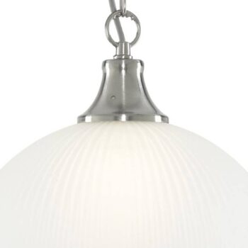 Závesná lampa American Diner striebro satin 1-pl.