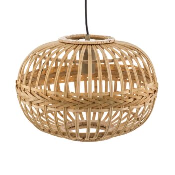 Závesná lampa Amsfield z bambusu oválny tvar