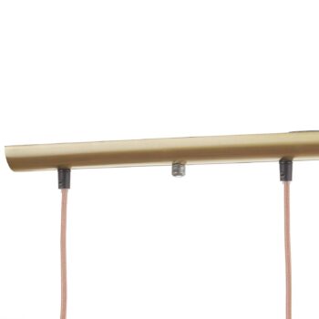Závesná lampa Annika, 4-plameňová mosadz matná