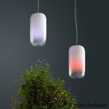 Závesná lampa Artemide Gople RWB LED osvetlenie