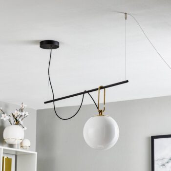 Závesná lampa Artemide nh S2 22 90,5cm guľa Ø 22cm